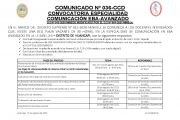 COMUNICADO Nº 036-CCD